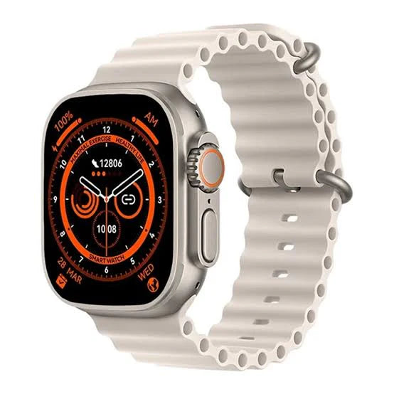 HK 100 Ultra 8-in-1 Smartwatch with Earbuds– The Ultimate Smart Combo!